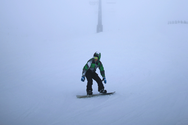 Person skiing